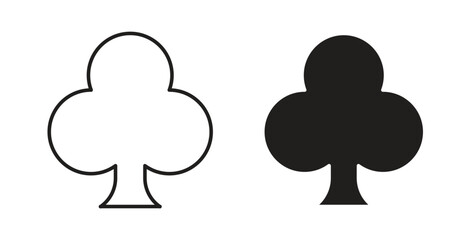 Obraz premium Card-club icon for mobile app, editable designs