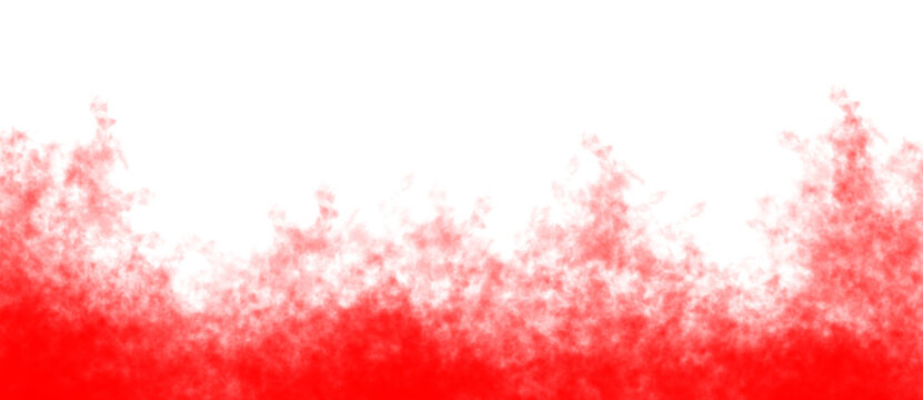 Red Cloud Effect, Isolated on Transparent Background