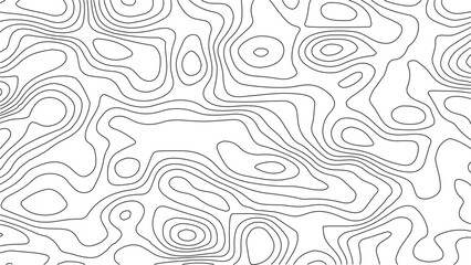Topography map-inspired seamless vector texture with curved contour lines and subtle white grid overlays for nature and outdoor branding. Topographic map contours, White wave paper curved reliefs abst