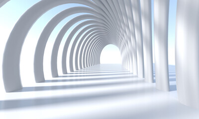 Naklejka premium Abstract architecture background 3d render