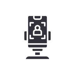 Person Authentication Security System Symbol Illustration