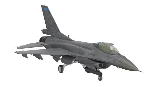 3d rendering usa f-16 viper