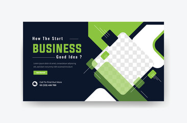 attractive youtube thumbnail, abstract colorful thumbnail, vector thumbnail design