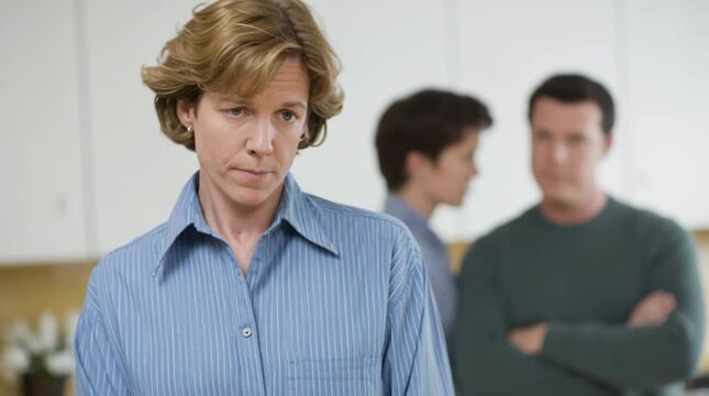 Transgender wife is jealous as they caught their husband with a straight lover. It's time to choose: me, a trans person, or she. Polyamory in American family