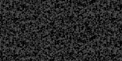 Vector low polygon cubic black gray black design. abstract poly triangle texture geometric pattern composed of triangular. geometric wall tile and metal cube background triangle wallpaper design.	
