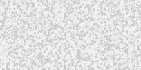 Abstract low polygon cubic white and gray vector poly triangle texture. geometric pattern composed of triangular. paper wall tile and metal cube background. triangle wallpaper design.	
