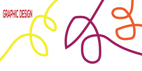 Abstract hand drawn colorful lines background design template. abstract colorful lines.abstract wave background	