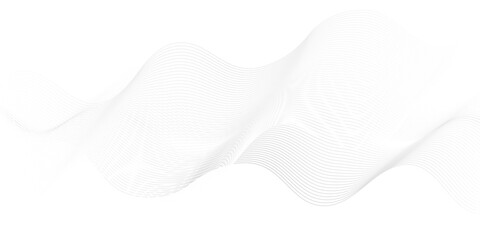 Abstract swoosh speed wave line flow white gradient smooth stripe sound futuristic blend line background. white digital blend wavy sound flowing technology transparent motion swirl presentation.	
