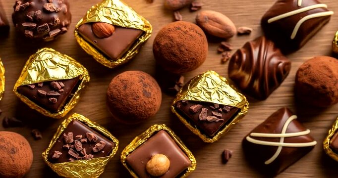 chocolate and white chocolate candy