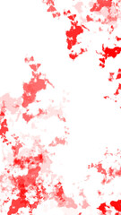 Vertical Red Texture Effect, Isolated on Transparent Background