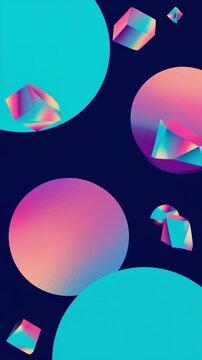 Bewegter Hintergrund in Blau und Rosa &ndash; Hochformat f&uuml;r Social Media Reels & Stories