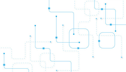 Abstract futuristic technology background. Technology background with crossed lines and dots.