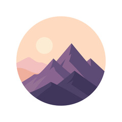 vector illustration of mountain landscape