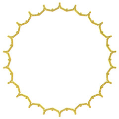 frame made of golden rings