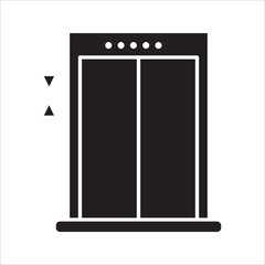 elevator icon , lift line symbol vector illustration on white background © MDS09