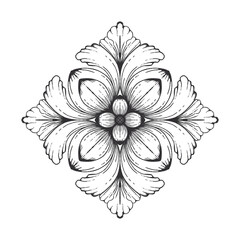 hand drawn flower