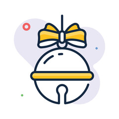Grab this amazing hand drawn icon of christmas bell