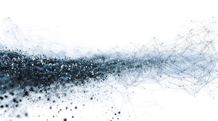 Abstract swirling light and texture on a dark background isolated on transparent background