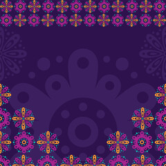 Hispanic heritage background vector design