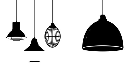 The modern pendant chandelier is a ceiling light that embodies modern style, complete with a 3D hang lamp designed for home interiors in black and red hues, and characterized by a realistic hanging