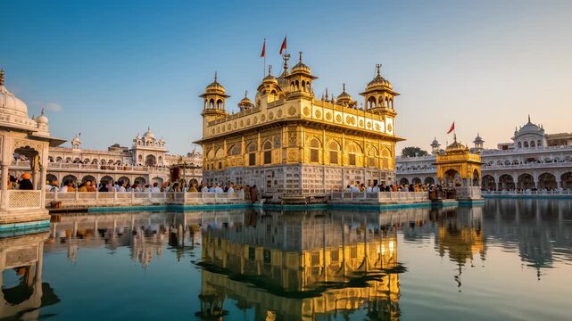 The golden temple, also known as harmandir sahib, is a prominent sikh gurdwara located in the city of amritsar, india guru nanak jayanti