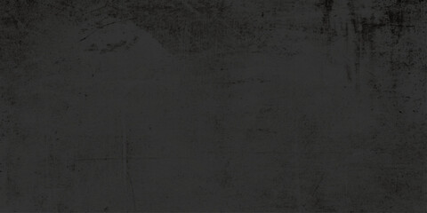 grunge and dirty panoramic concrete wall with cracks and scratcthes, abstract poster black grunge old stained wall texture, dark Black brick or charcoal wall texture.