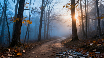 Obraz premium morning in the forest