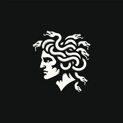 Medusa Gorgon Goddess Logo