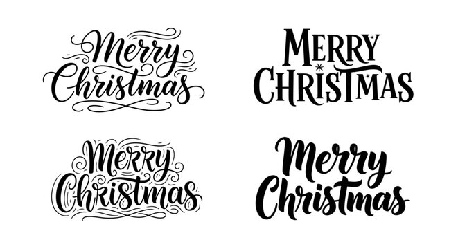 Create festive holiday cheer with Merry Christmas calligraphy designs to add a touch of elegance and joy to seasonal projects and yuletide greetings