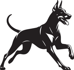 Dobermann Dog Vector 