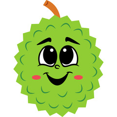 Cute Cartoon Durian Character