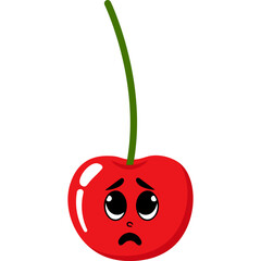 Cute Cartoon Cherry Illustration