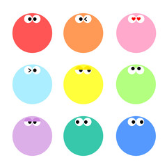 表情豊かなメッセージカード