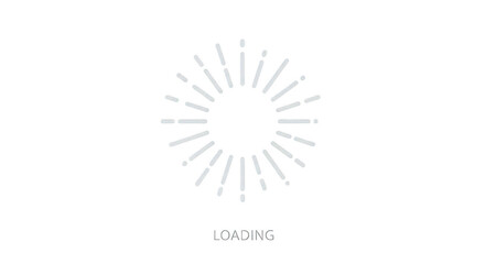 Loading symbol digital animation abstract element