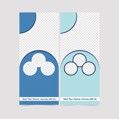 Creative business agency roll up banner design or pull up banner template medical banner