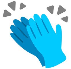 Illustration of hands clapping in congratulations