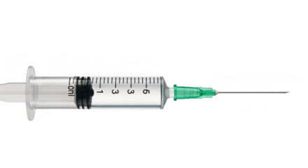 Syringe with needle medical equipment for injection and vaccination
