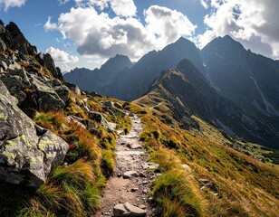 Mountain Hiking Trail Scenic View