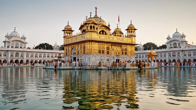 The golden temple, also known as harmandir sahib, is a prominent sikh gurdwara located in the city of amritsar, india guru nanak jayanti