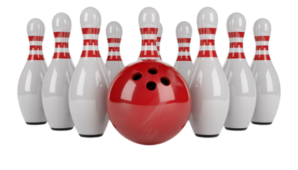 bowling ball and pins
