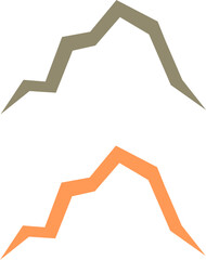 COLORFUL HILLS SIGN SYMBOL LOGO VECTOR 
