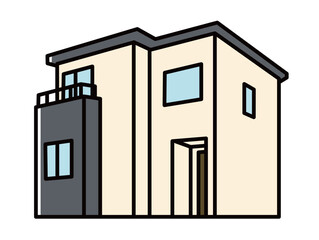 戸建て住宅の簡略図②_フルカラー