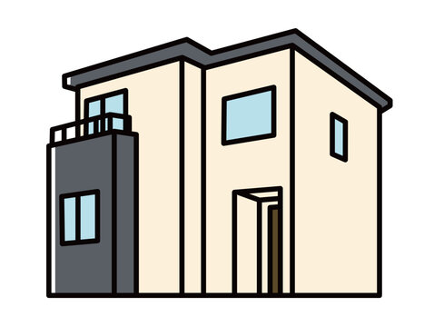戸建て住宅の簡略図②_フルカラー