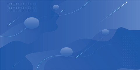 Vibrant Blue Abstract Background with Layered Organic and Geometric Shapes