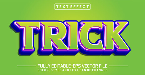 Trick font Text effect editable