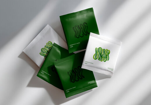 Matcha Packaging Mockup With Minimalist