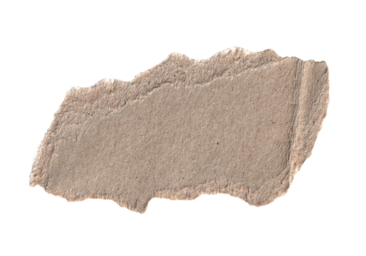 brown paper featuring organic hand torn edges and a naturally visible fibrous texture.