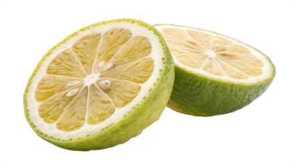 Zestful delights exploring the world of yuzu cut out on PNG. AI GENERATED.
