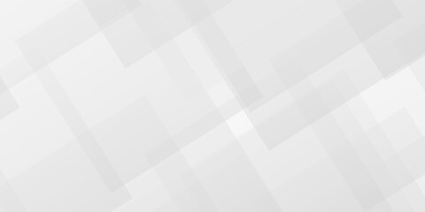 Abstract tech gradient white, gray creative triangle geometric technology space rectangle randomly arranged white line background. paper web overlap presentation design.	