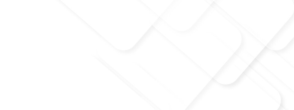 Abstract vector minimal tech gradient white, gray creative triangle geometric technology space rectangle randomly arranged white line background. paper web overlap presentation design.	